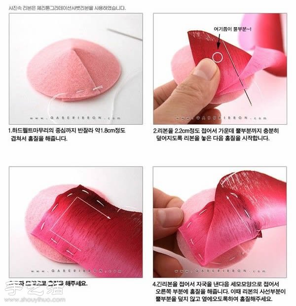 DIY漂亮玫瑰花發(fā)飾 玫瑰花發(fā)飾手工制作 -  rpnrmr.com