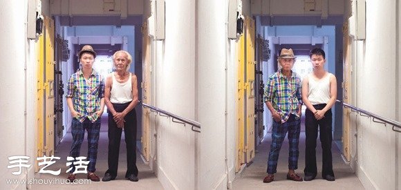 創(chuàng)意有趣攝影構(gòu)思 親人衣服換換拍  -  rpnrmr.com