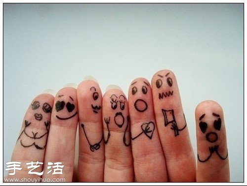 手指+簡(jiǎn)筆畫 DIY另類惡搞“愛(ài)相隨” -  rpnrmr.com