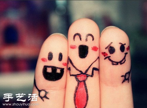 手指+簡(jiǎn)筆畫 DIY另類惡搞“愛(ài)相隨” -  rpnrmr.com