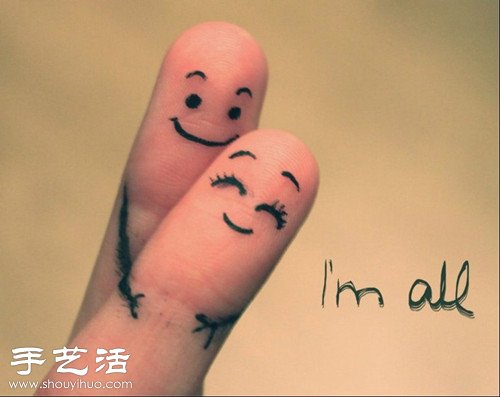 手指+簡(jiǎn)筆畫 DIY另類惡搞“愛(ài)相隨” -  rpnrmr.com