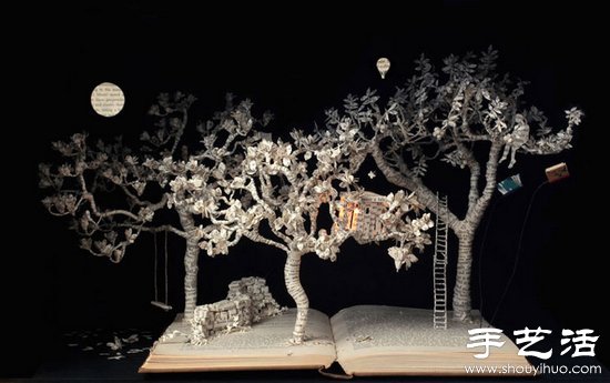 廢舊書本DIY創(chuàng)作驚人紙模作品 -  rpnrmr.com