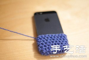 毛線+鉤針 手工制作小黃人手機套 -  rpnrmr.com