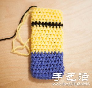 毛線+鉤針 手工制作小黃人手機套 -  rpnrmr.com