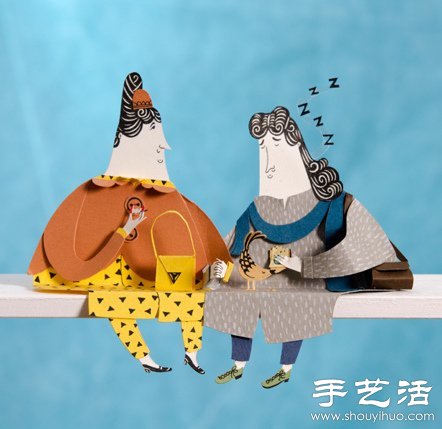 趣味紙雕——詼諧福態(tài)的小紙人 -  rpnrmr.com