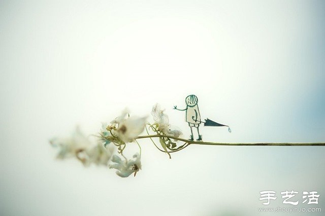 DIY剪紙小人創(chuàng)意攝影 追尋逝去的自由與快樂 -  rpnrmr.com
