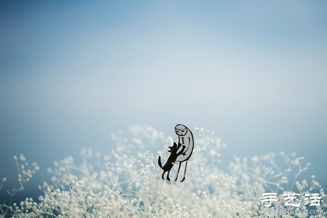 DIY剪紙小人創(chuàng)意攝影 追尋逝去的自由與快樂 -  rpnrmr.com