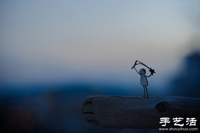 DIY剪紙小人創(chuàng)意攝影 追尋逝去的自由與快樂 -  rpnrmr.com