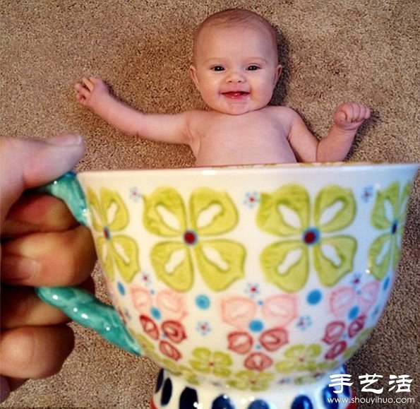 “杯中的小精靈”兒童創(chuàng)意攝影 -  rpnrmr.com