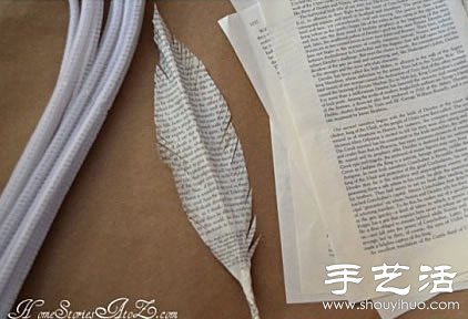 紙張/不織布+鐵絲 手工制作浪漫羽毛 -  rpnrmr.com