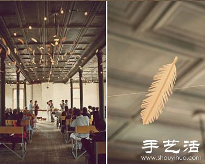 紙張/不織布+鐵絲 手工制作浪漫羽毛 -  rpnrmr.com