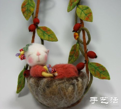 羊毛氈手工制作超萌小老鼠 -  rpnrmr.com