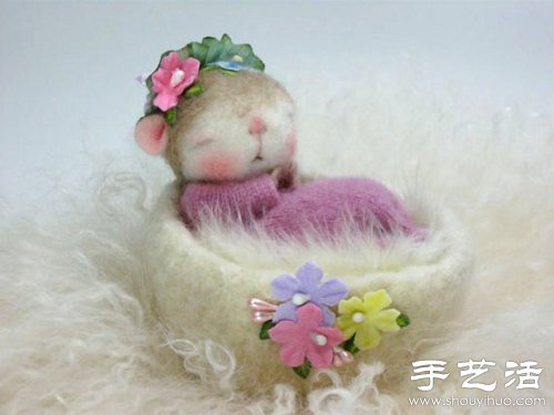 羊毛氈手工制作超萌小老鼠 -  rpnrmr.com