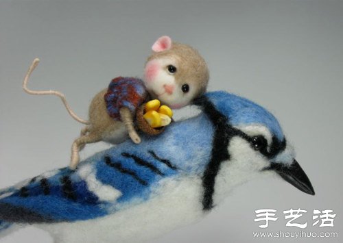 羊毛氈手工制作超萌小老鼠 -  rpnrmr.com