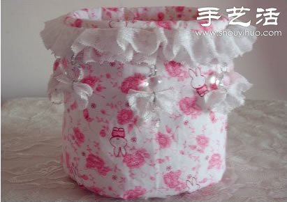 油桶+棉花+棉布 廢物利用手工制作收納筐 -  rpnrmr.com