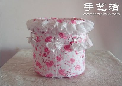 油桶+棉花+棉布 廢物利用手工制作收納筐 -  rpnrmr.com