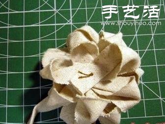 布條+卡紙 手工制作森系布藝花朵 -  rpnrmr.com