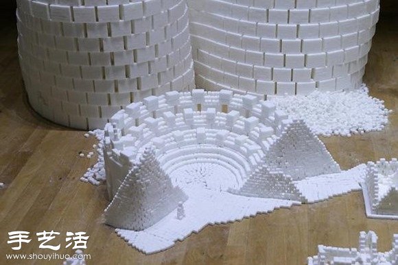 50多萬顆方糖DIY幻想中的未來城市模型 -  rpnrmr.com