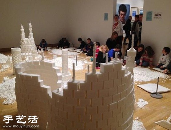 50多萬顆方糖DIY幻想中的未來城市模型 -  rpnrmr.com