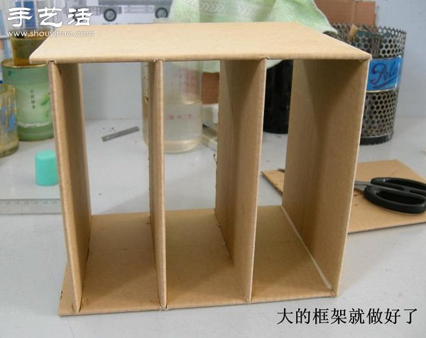 硬紙板廢物利用DIY精致收納柜 -  rpnrmr.com
