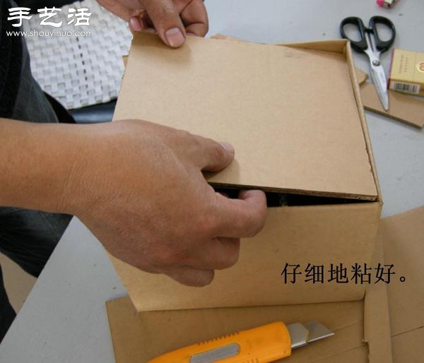 硬紙板廢物利用DIY精致收納柜 -  rpnrmr.com