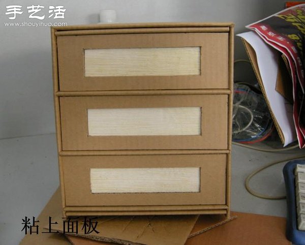 硬紙板廢物利用DIY精致收納柜 -  rpnrmr.com
