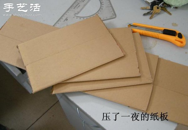 硬紙板廢物利用DIY精致收納柜 -  rpnrmr.com