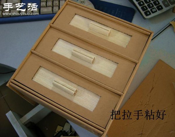 硬紙板廢物利用DIY精致收納柜 -  rpnrmr.com