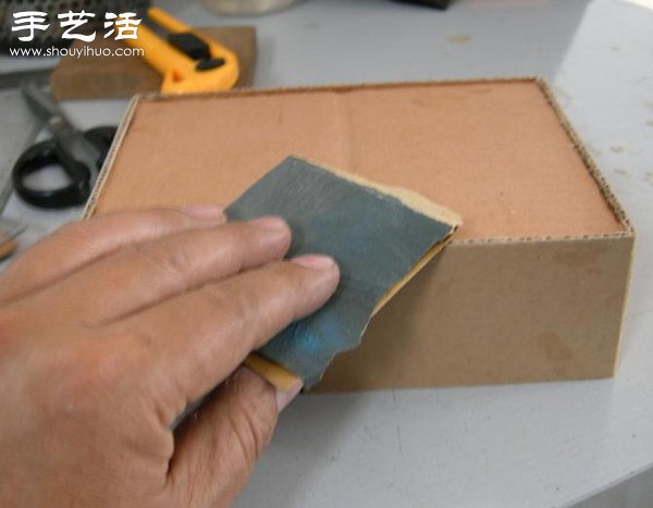 硬紙板廢物利用DIY精致收納柜 -  rpnrmr.com