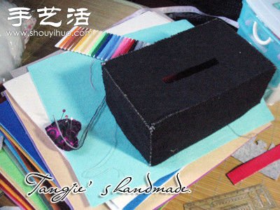 碎布料DIY制作漂亮布藝紙巾盒 -  rpnrmr.com