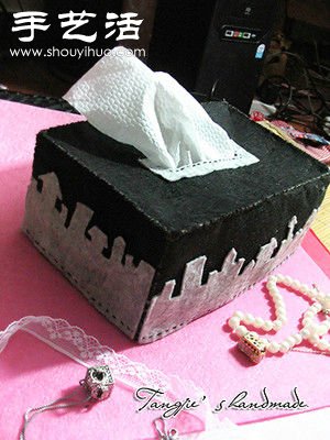 碎布料DIY制作漂亮布藝紙巾盒 -  rpnrmr.com