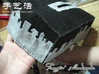 碎布料DIY制作漂亮布藝紙巾盒 -  rpnrmr.com