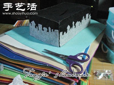 碎布料DIY制作漂亮布藝紙巾盒 -  rpnrmr.com
