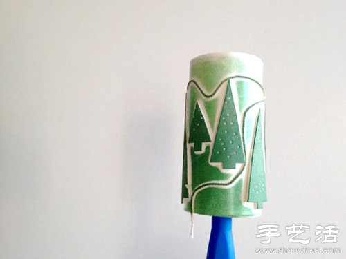 簡(jiǎn)單圣誕樹(shù)圖章手工制作 -  rpnrmr.com