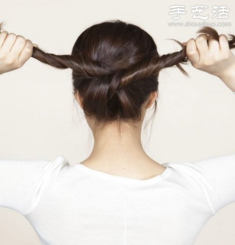 長發(fā)MM看過來：韓式發(fā)髻盤發(fā)DIY教程 -  rpnrmr.com