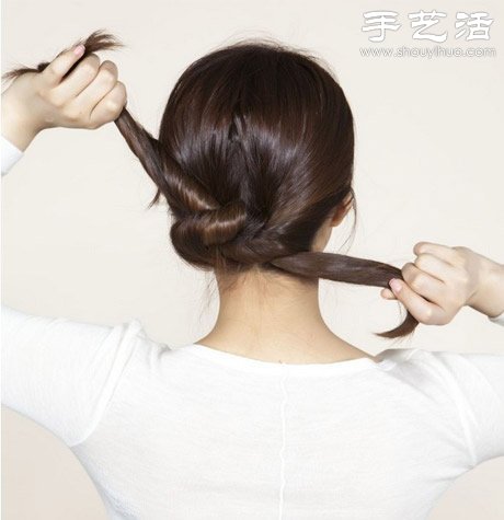 長發(fā)MM看過來：韓式發(fā)髻盤發(fā)DIY教程 -  rpnrmr.com