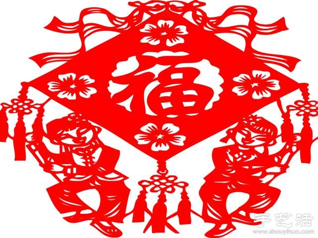 喜慶吉祥的“福”字剪紙圖案 -  rpnrmr.com
