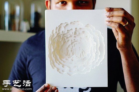 剪紙配合光線DIY童話色彩紙雕場景 -  rpnrmr.com
