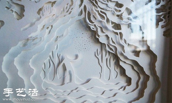 剪紙配合光線DIY童話色彩紙雕場景 -  rpnrmr.com
