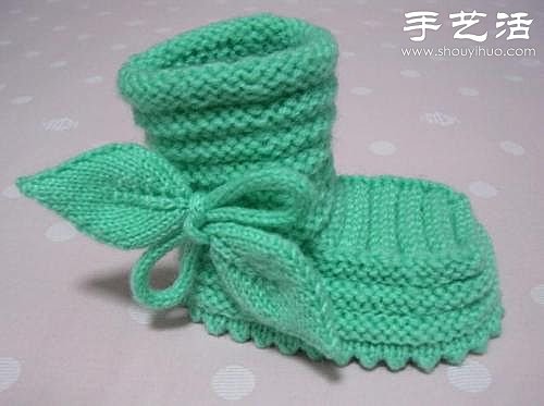 棒針編織寶寶鞋子手工教程 -  rpnrmr.com