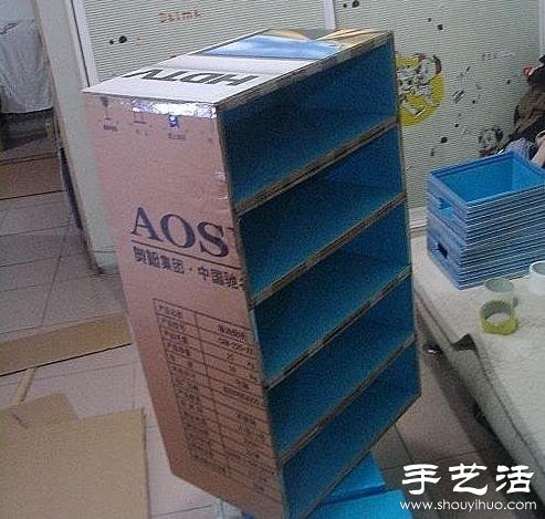 廢舊紙箱廢物利用制作鞋架的方法 -  rpnrmr.com