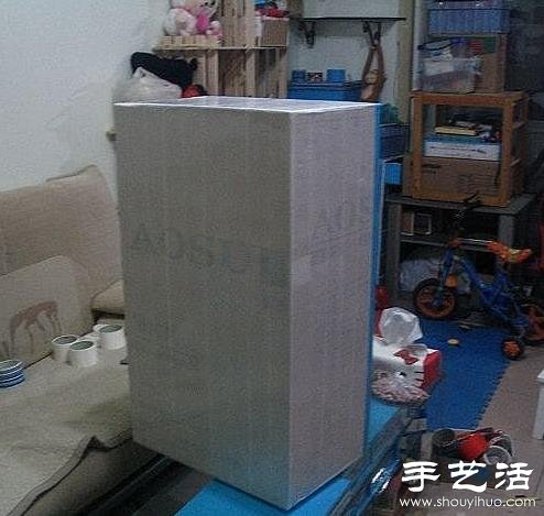 廢舊紙箱廢物利用制作鞋架的方法 -  rpnrmr.com