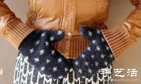 舊毛衣變廢為寶手工制作漂亮手套 -  rpnrmr.com