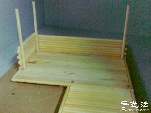 一次性筷子變廢為寶 手工制作小木屋模型 -  rpnrmr.com