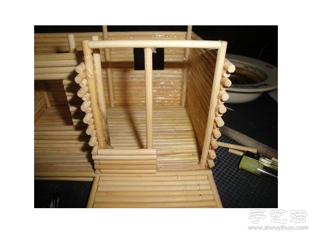 一次性筷子變廢為寶 手工制作小木屋模型 -  rpnrmr.com