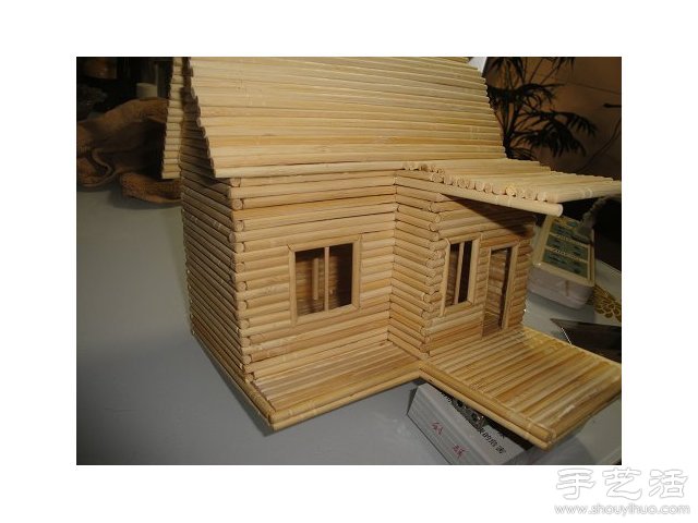 一次性筷子變廢為寶 手工制作小木屋模型 -  rpnrmr.com