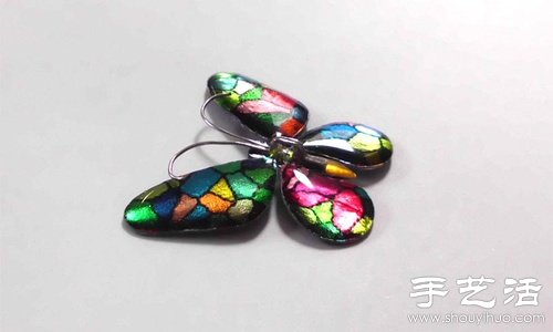 鋁箔紙+環(huán)氧樹(shù)脂 手工制作蝴蝶別針/發(fā)夾 -  rpnrmr.com