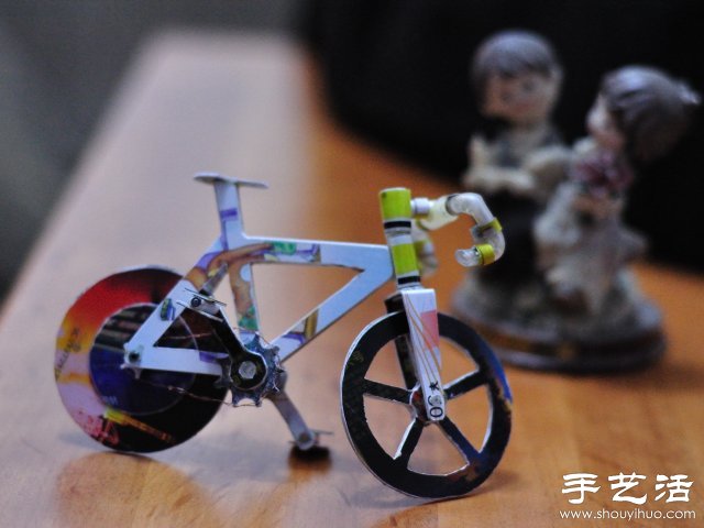 一位網(wǎng)友耗時(shí)兩周純手工制作的迷你自行車 -  rpnrmr.com