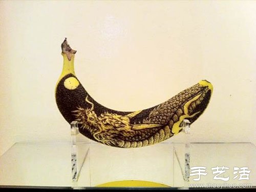 香蕉皮上創(chuàng)意DIY逼真圖案 -  rpnrmr.com