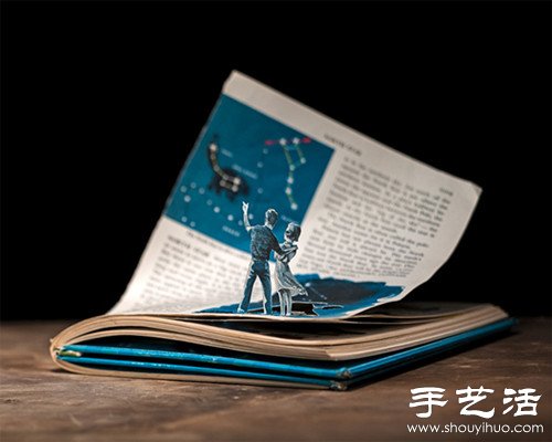 人物剪紙與書本圖案的互動DIY -  rpnrmr.com